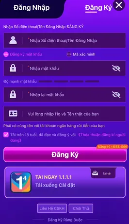 Đăng Ký Tài Khoản 566WIN